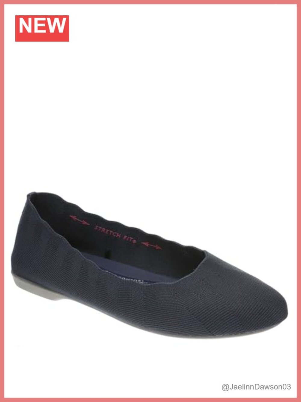 Skechers Cleo Flat Shoes for Women, Stretch Fit, Memory Foam, Casual Comfort